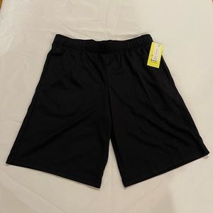 NWT, Youth XL, Black athletic shorts